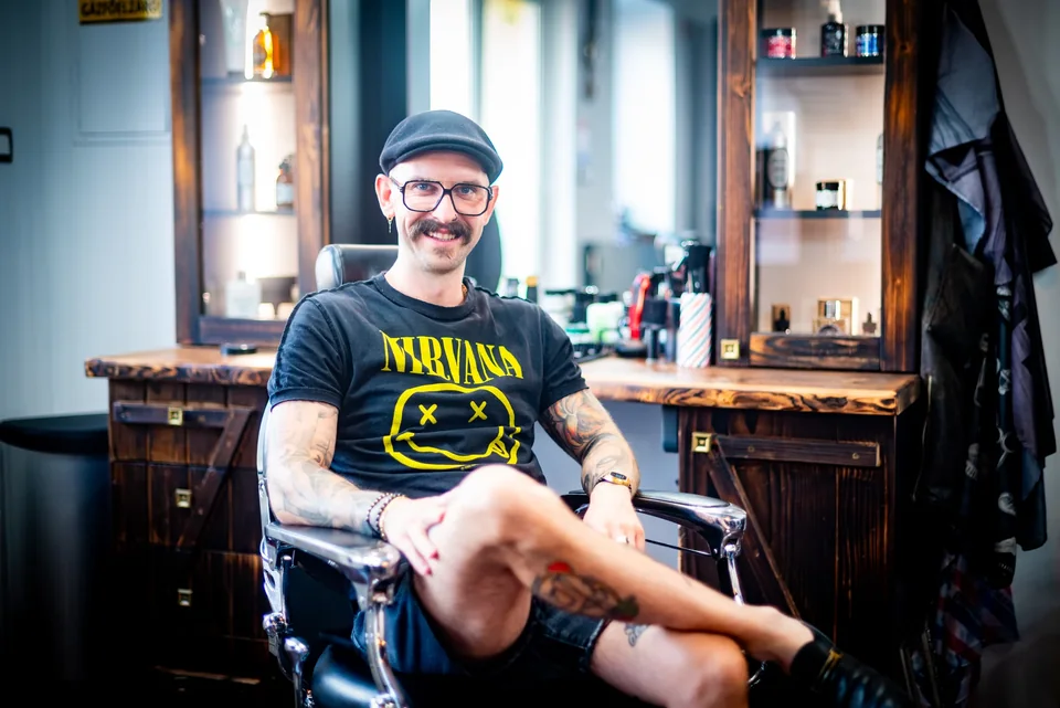 Pillanat a Geronimo’s Barber Shopból